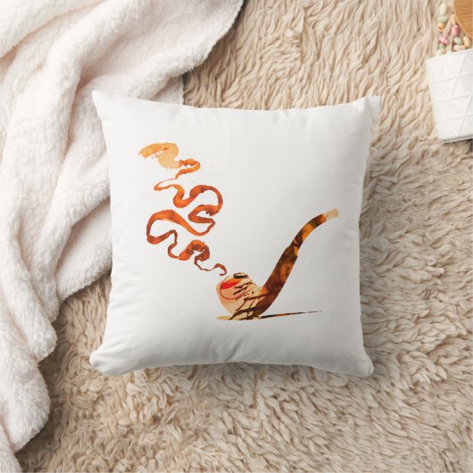 Art of Pipe Smoking (Warm: White) クッション (ブランケット)