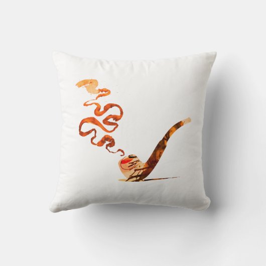 Art of Pipe Smoking (Warm: White) クッション (裏面)