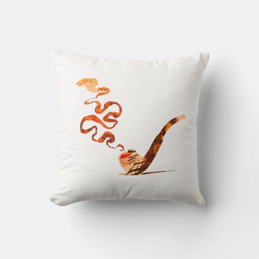 Art of Pipe Smoking (Warm: White) クッション (正面)