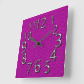 Art-Of-Time Magnificent Mauve Square スクエア壁時計 (傾斜)