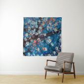 Art oil painting, cherry blossom flower, abstract, タペストリー (インサイチュ(横))