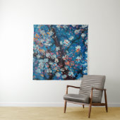 Art oil painting, cherry blossom flower, abstract, タペストリー (インサイチュ)