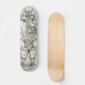 Art on Wheels – エッセルバイポール・クレー スケートボード (正面)