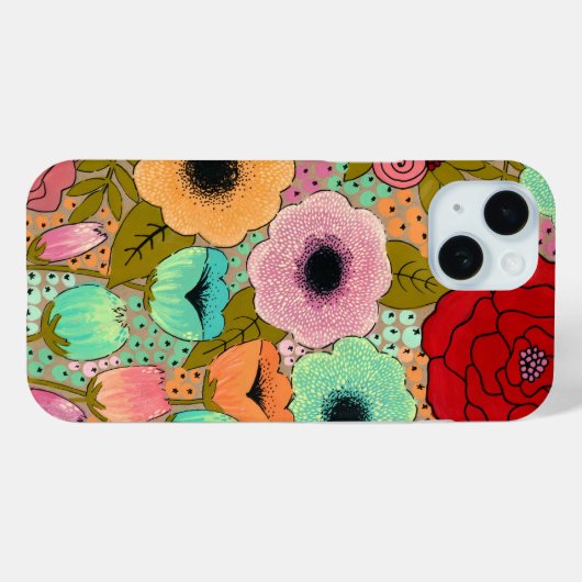 Art Painting Flower Garden Apple  Case-Mate iPhoneケース (裏面 (横))
