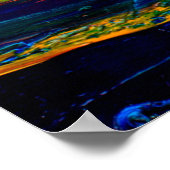 Art painting with palette knifeblack,paris,red,whi ポスター (角)