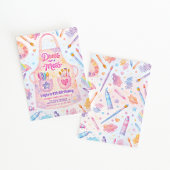 Art Party Birthday Dress for a Mess 招待状