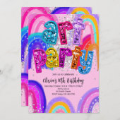 Art Party Birthday Painting Party Invitation 招待状 (正面/裏面)