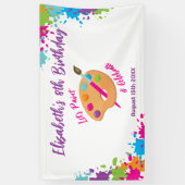 Art Party Craft Painting Girly Birthday Party 横断幕 (縦)