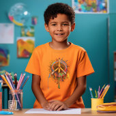 Art Peace Symbol Brush and Pencil ~ Salt ED トライブレンドＴシャツ