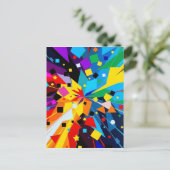 Art Postcard – Abstract Geometric Design ポストカード (スタンド正面)