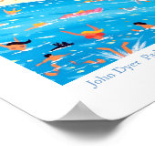 Art Poster: Paddling & Posing, Cap Ferrat, France ポスター (角)