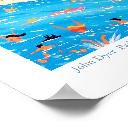 Art Poster: Paddling & Posing, Cap Ferrat, France ポスター (角)