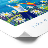 Art Poster: Waving Daisies, St Ives, Cornwall ポスター (角)
