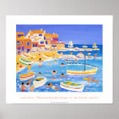 Art Poster: Whitewashed Buildings, Calella, Spain ポスター (正面)