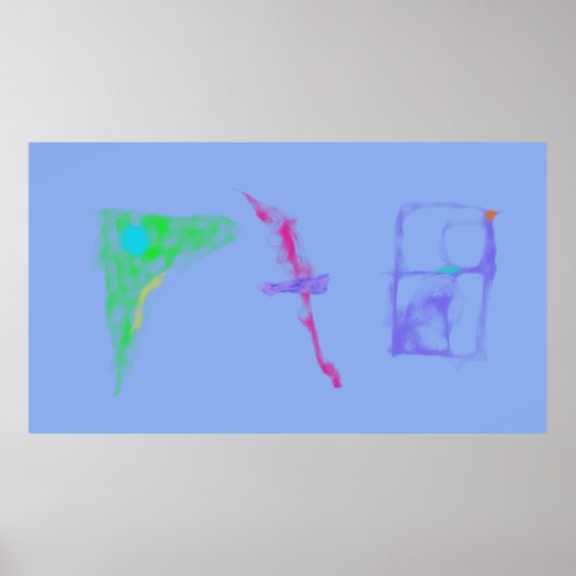 Art Potpourri  Gray Minimalist ポスター (正面)