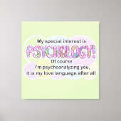 Art print Psychology Love Language (ADHD/Autistic) キャンバスプリント (正面)