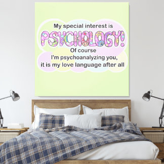 Art print Psychology Love Language (ADHD/Autistic) キャンバスプリント
