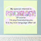 Art print Psychology Love Language (ADHD/Autistic) キャンバスプリント (インサイチュ (ウッドフロア))