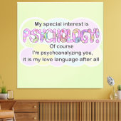 Art print Psychology Love Language (ADHD/Autistic) キャンバスプリント (インサイチュ (リビング))
