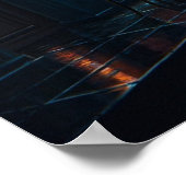 'Art Runner'サイバーパンク ポスター (角)