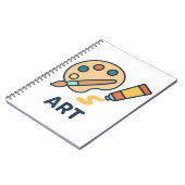 Art Subject – パレ絵を描ットとブラシ ノートブック (左側)