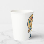 Art Subject – パレ絵を描ットとブラシ 紙コップ (右)