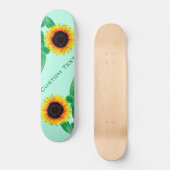 Art Sunflowers – テキスト/名前の追加 –  スケートボード (正面)
