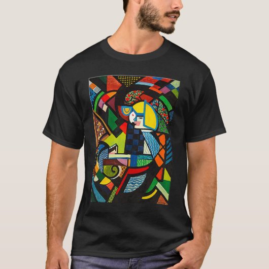 Art T , Painting, Masterpiece Art, Poster, Men's,  Tシャツ (正面)