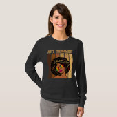 Art Teacher Afro African American Women Black Hist Tシャツ (正面フル)