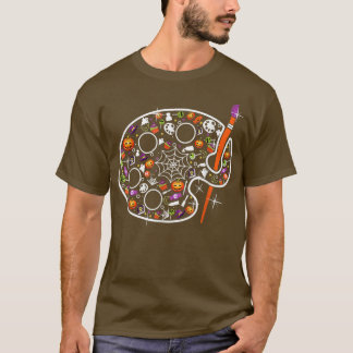 Art Teacher Pumpkin Spooky Art Teacher Halloween C Tシャツ