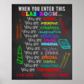Art Teacher - When You Enter This Classroom Rules ポスター (正面)