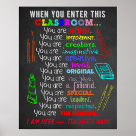 Art Teacher - When You Enter This Classroom Rules ポスター