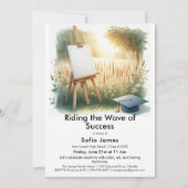 Art Theme Graduation Party Invitation 招待状 (正面)