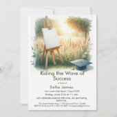 Art Theme Graduation Party Invitation 招待状 (正面)