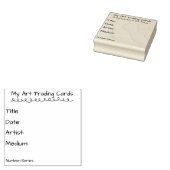 Art Trading Card Information Stamp ラバースタンプ (押印)