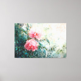 *~* Art TV2 2 PINK PEONY Stretched Canvas Print キャンバスプリント