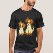 Art Watercolor Jack Russell Terrier Dogs Tシャツ (正面)