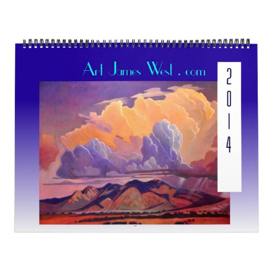 Art West 2014カレンダー！幻想的な雲と道路 カレンダー (カバー)