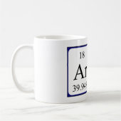 Arta定期テーブル名mug コーヒーマグカップ (左)