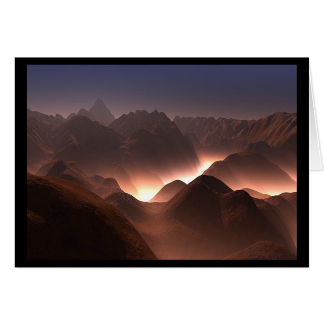 ARTCARD::: 火星白熱［赤熱］光を放つ::: (正面横)