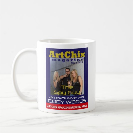 ARTCHIX CODYの森のスパイの人カバーマグ コーヒーマグカップ (左)