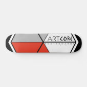 ArtCore-Skateboards/ Big Logo RED スケートボード (横)