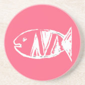 artdecoの魚no4 コースター (正面)