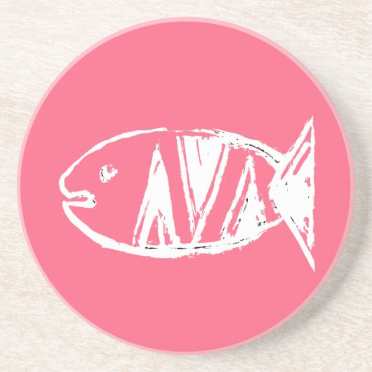 artdecoの魚no4 コースター (正面)