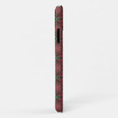 Artdeco花レトロスタイル、名前を追加 Case-Mate iPhoneケース (裏面/右)
