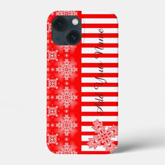 Artdeco花レトロスタイル、名前を追加 Case-Mate iPhoneケース (裏面)