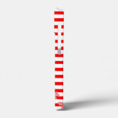 Artdeco花レトロスタイル、名前を追加 Case-Mate iPhoneケース (裏面 / 左)