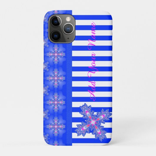 Artdeco花レトロスタイル、名前を追加 Case-Mate iPhoneケース (裏)