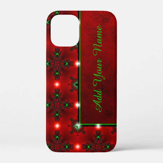 Artdeco花レトロスタイル、名前を追加 Case-Mate iPhoneケース (裏面)