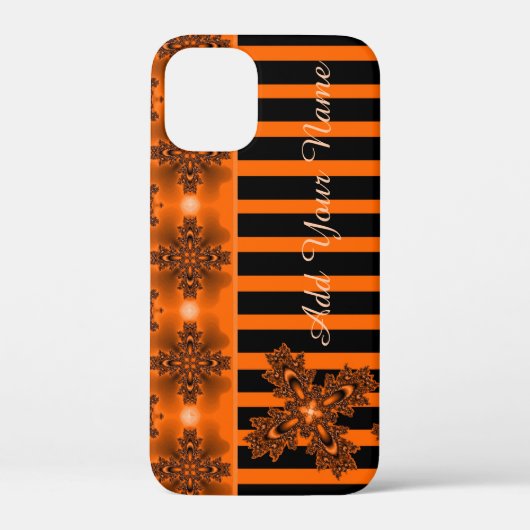 Artdeco花レトロスタイル、名前を追加 Case-Mate iPhoneケース (裏面)
